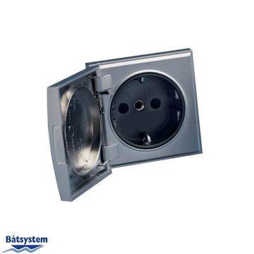 European Socket with Cover 16A 230V - 4Boats