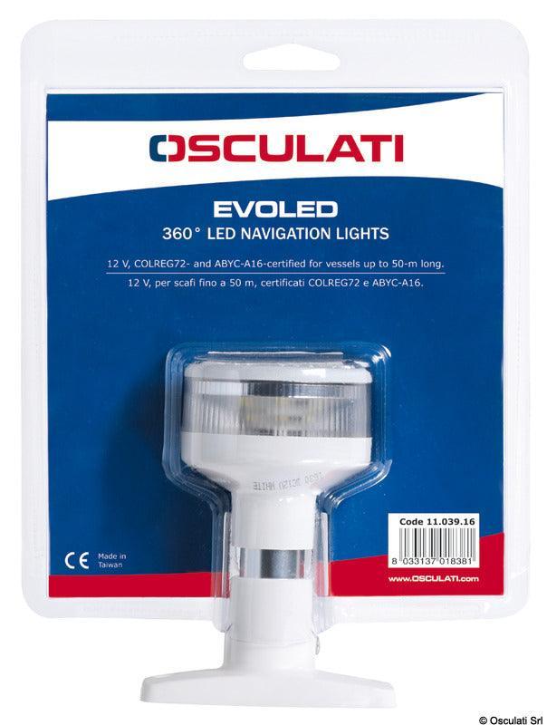 Evoled 360° Mooring Light with LED Light Source-White Plastic - 4Boats