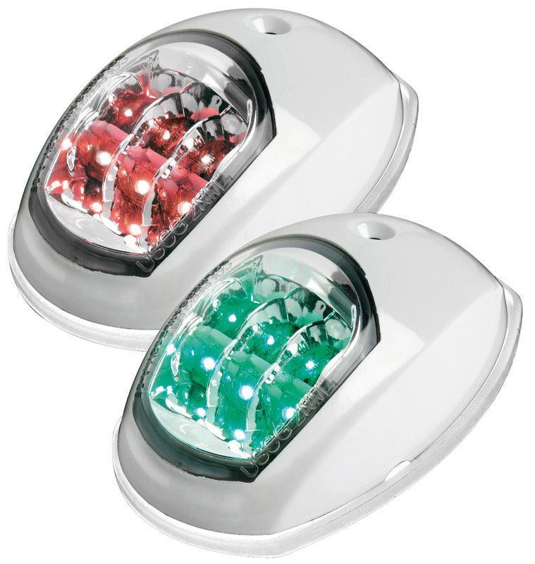 Evoled Navigation Lights White ABS Left + Right (Blister) - 4Boats