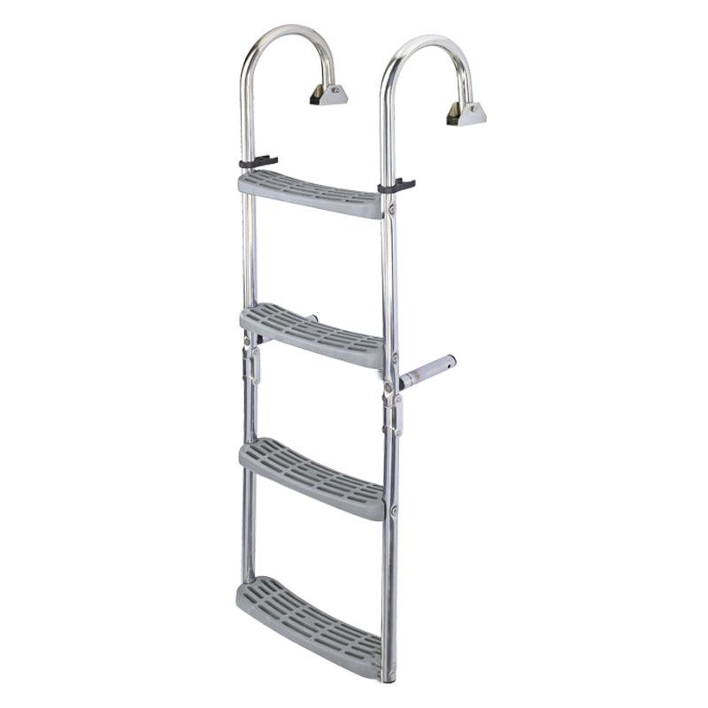 Foldable Ladder,Inox 316,2+2 steps,180° - 4Boats