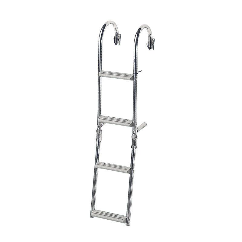 Foldable Ladder,Inox 316,for nar.transom,2+2 steps,180? - 4Boats