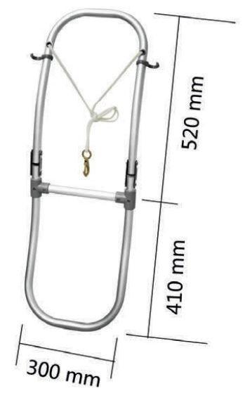 Folding ladder For Inflatable Boats 2 Step - 4Boats