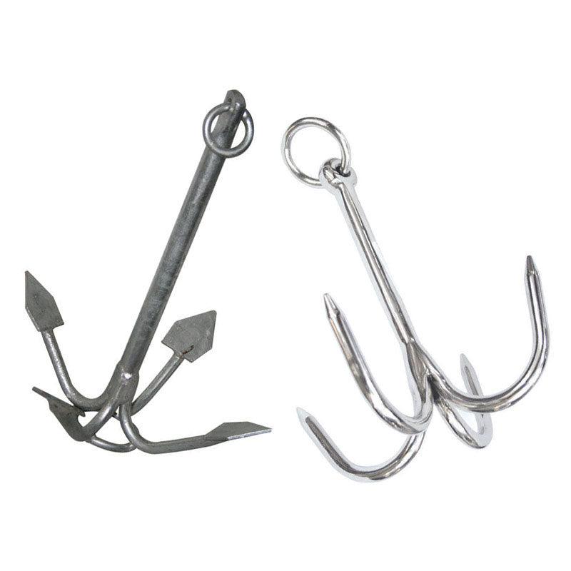 Grapnel anchor, galvanised, 3 kg - 4Boats