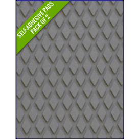 GREY - Original Step Pads DiamondPattern 275x135x3/2mm - 4Boats