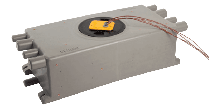 Grey Waste Tank 16 ltr capacity with 1 switch 12 v / 24 v - 4Boats