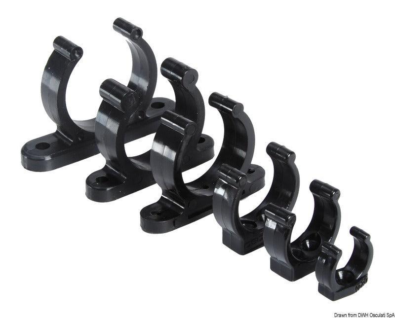 Heavy duty plastic clip (10 Pack)-Black-25mm - 4Boats