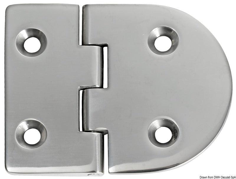 Hinge B 95° AISI316 83x65 mm - 4Boats