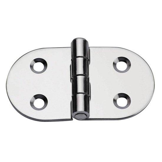 Hinge, Right, Inox 316, L74mm, W40mm, Thickness 2mm - 4Boats