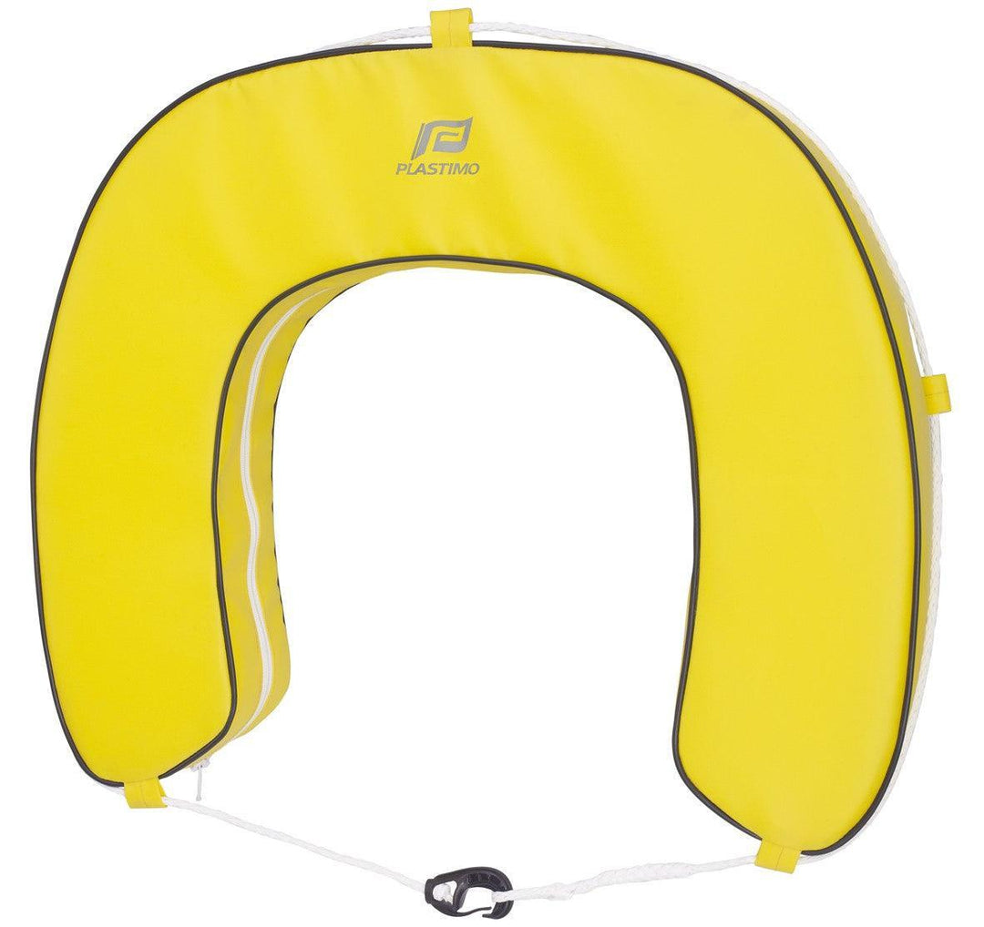 Horseshoe Buoy with Removable Cover-Yellow-Buoy only - 4Boats