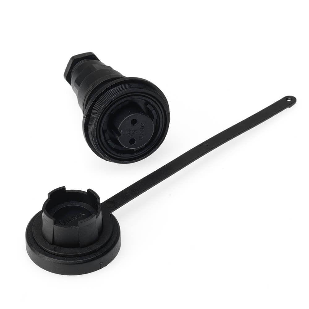 IP68 - Specified Pin Variant In-Line Socket and Cap Kit. Screw Connection.-2-Pin - 4Boats