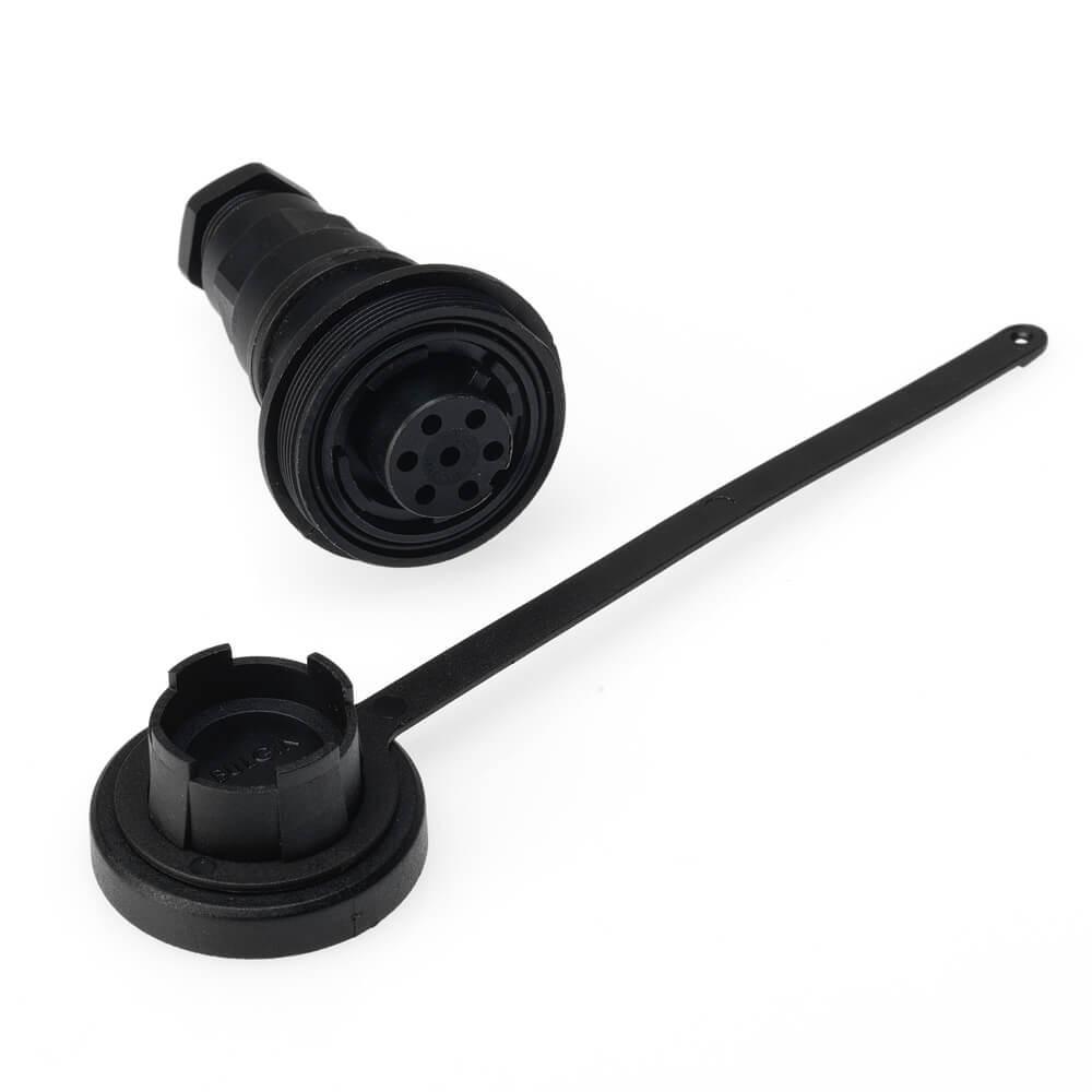 IP68 - Specified Pin Variant In-Line Socket and Cap Kit. Screw Connection.-7-Pin - 4Boats
