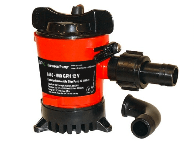 Johnson Cartridge Bilge Pumps Heavy Duty : Models L500, L550, L650, L750 12 or 24V - 4Boats