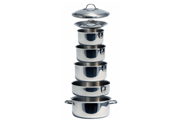 Kuuma S/S Cookware 10 Piece Nesting Set - 4Boats