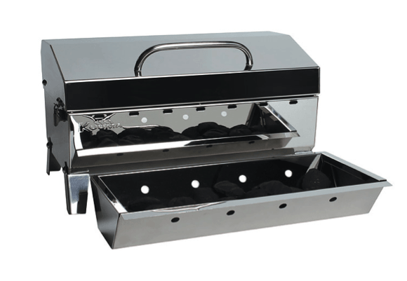 Kuuma Stow 'N' Go 160 Stainless Steel Charcoal Grill - 4Boats