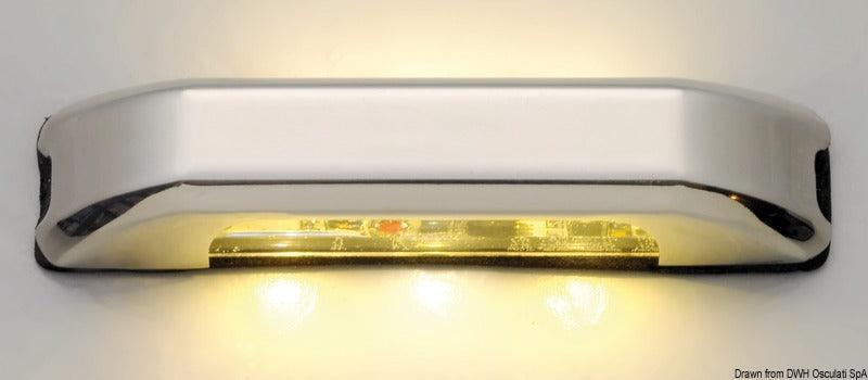 LED Courtesy White Light With Front Panel-Double up/downward light - 4Boats