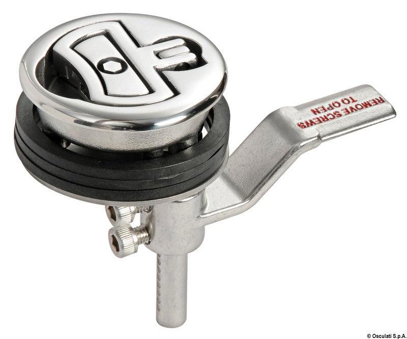Lift and Turn Flush Latch AISI316 Ø60-With Lock - 4Boats