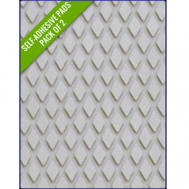 LIGHT GREY - Original Step Pads DiamondPattern 275x135x3/2mm - 4Boats