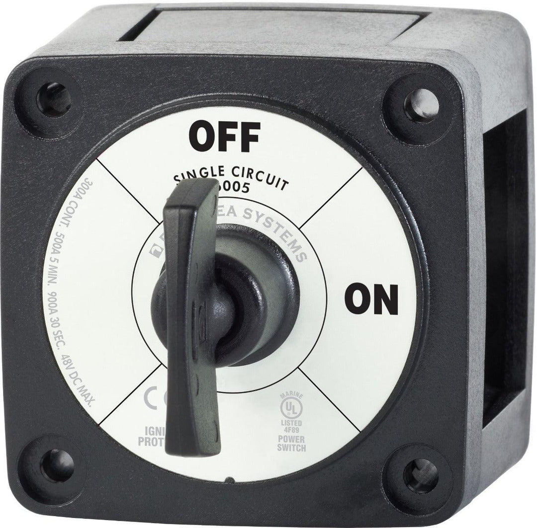 m-Series Mini On-Off Battery Switch with Key - Black - 4Boats
