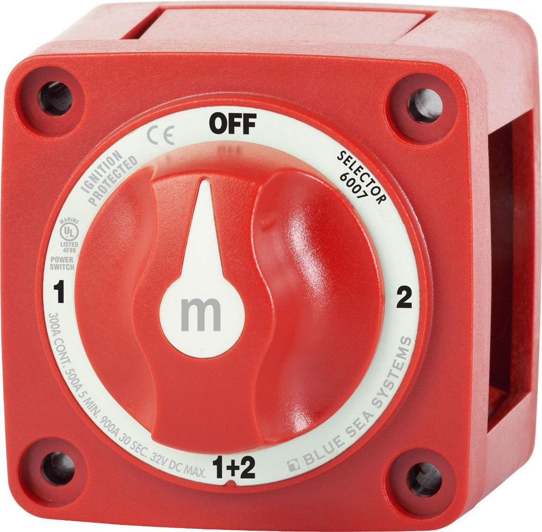 m-Series Mini Selector Battery Switch - Red - 4Boats