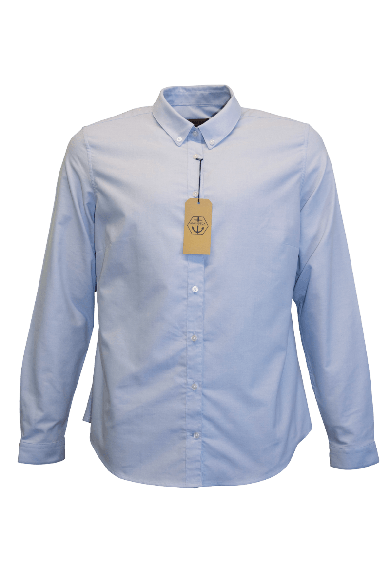 Maindeck Oxford Cotton Shirt-Light Blue-Ladies-14 - 4Boats