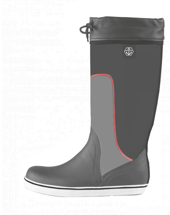 Maindeck tall grey rubber boot Size 7 - 4Boats