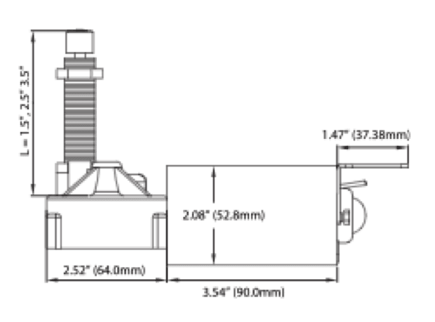 Marinco AFI MRV Wiper Motor 12 or 24V - 4Boats