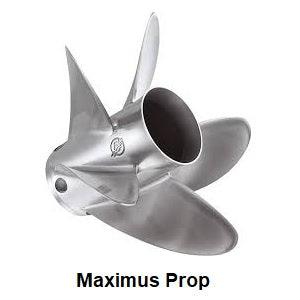 Maximus stainless steel 5 blade propellers - 4Boats