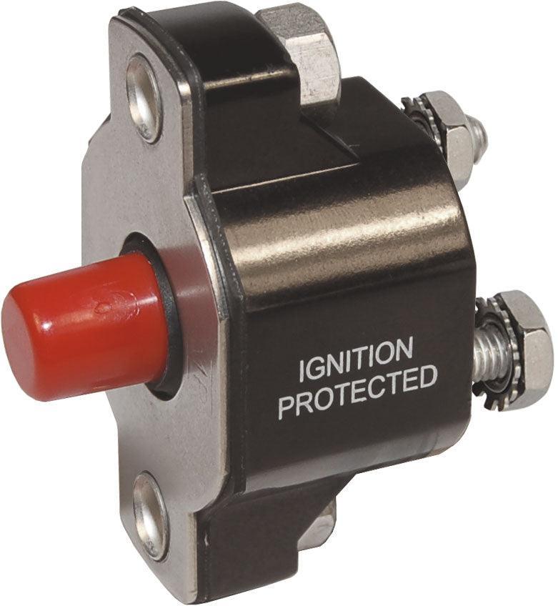 Medium Duty Push Button Reset Only Circuit Breaker - 40A - 4Boats