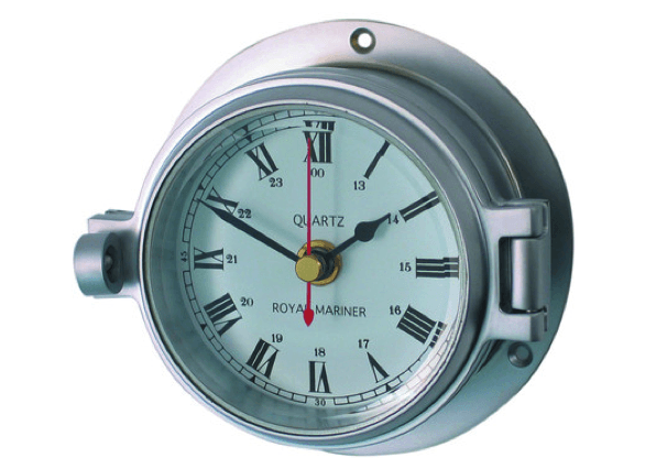 Meridian Zero Channel Range Matt Chrome Clock - 4Boats