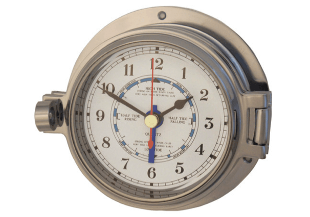 Meridian Zero Channel Range Polished Chrome Tide Clock - 4Boats