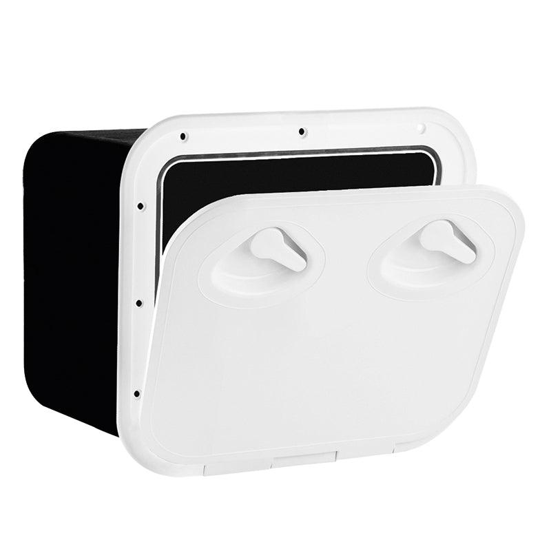 MID LINE Storage Hatch w/Lock, White, 380x380mm - 4Boats