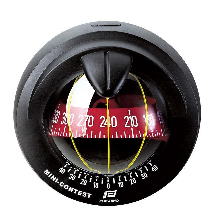 Mini-Contest Compass-Black (Red conical card) - 4Boats