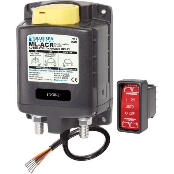 ML-ACR Automatic Charging Relay with Manual Control - 24V DC 500A - 4Boats