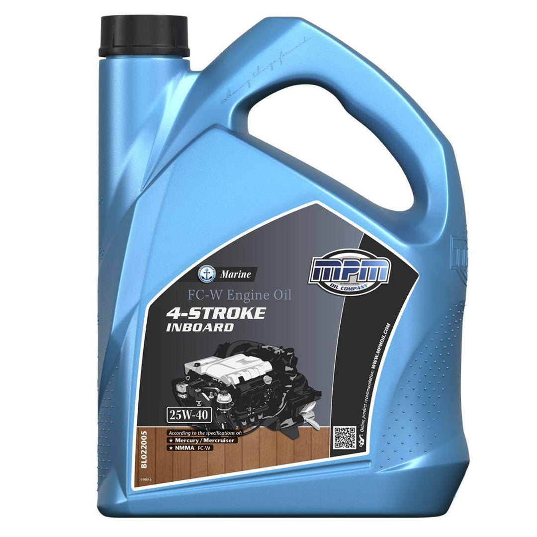 MPM Marine FC-W 4-Stroke Inboard Oil 25W-40 - 5 Litre - 4Boats