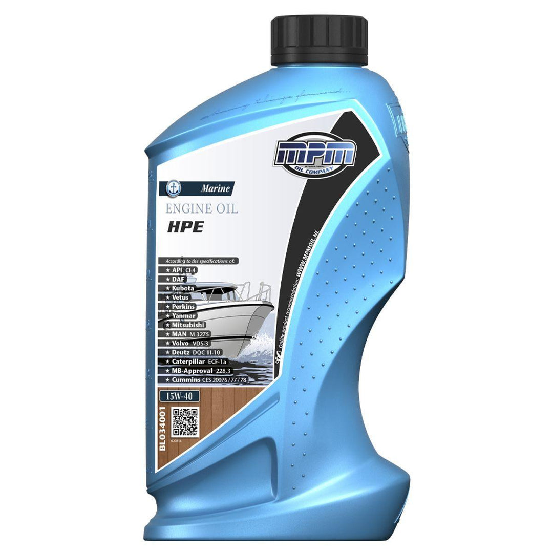 MPM Marine High Performance (HPE) Engine Oil 15W-40 - 1 Litre - 4Boats