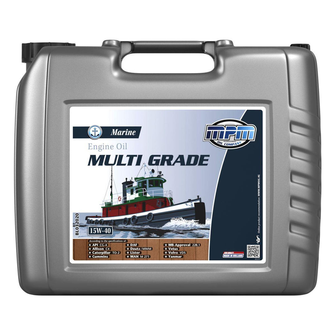 MPM Marine Multi Grade Engine Oil 15W-40 - 20 Litre - 4Boats