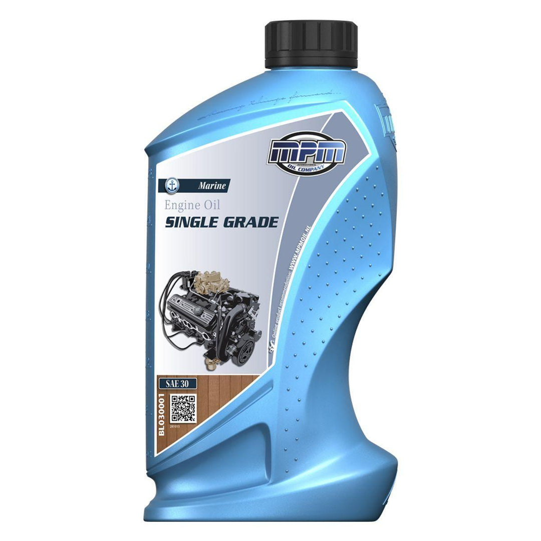 MPM Marine Single Grade Engine Oil SAE30 - 1 Litre - 4Boats