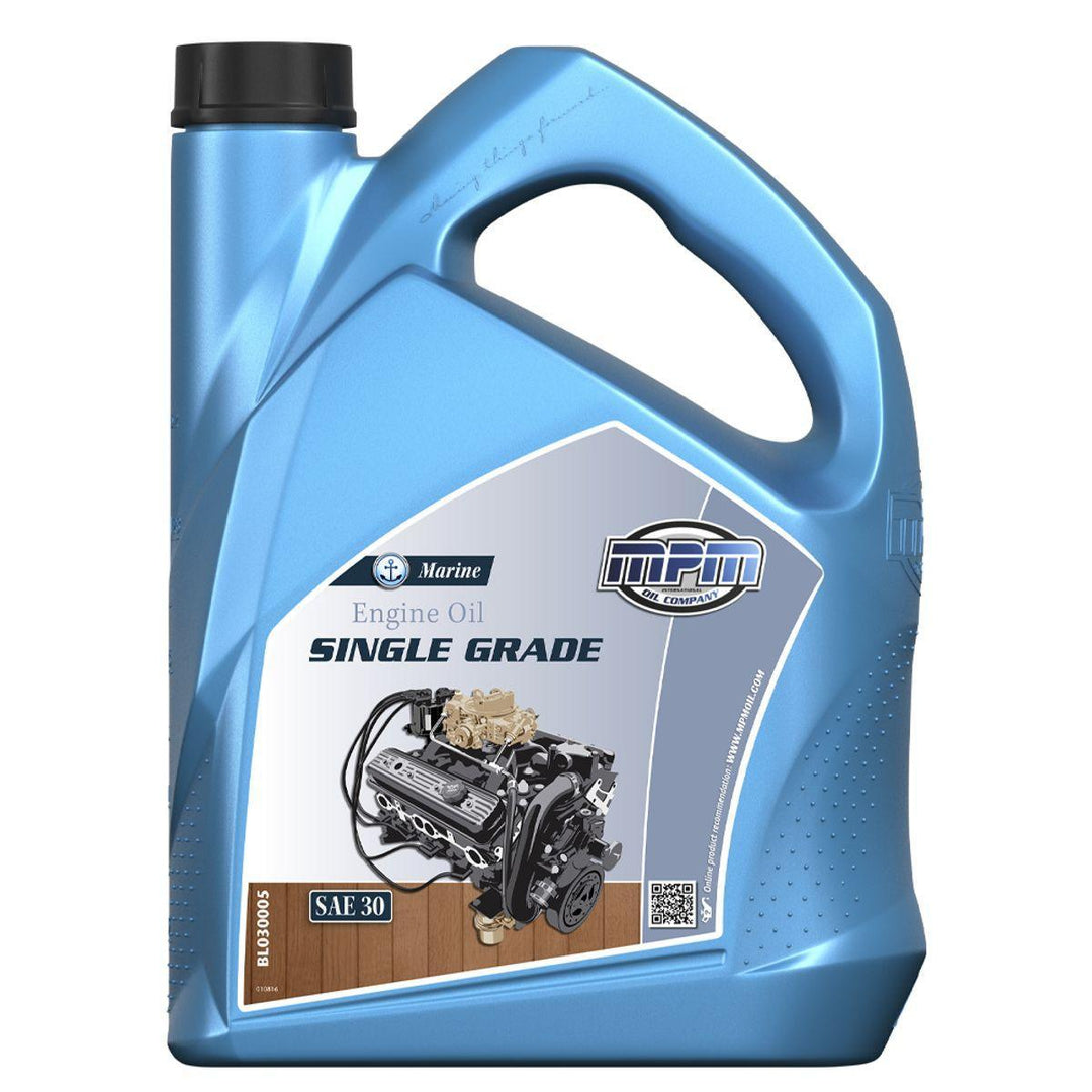 MPM Marine Single Grade Engine Oil SAE30 - 5 Litre - 4Boats