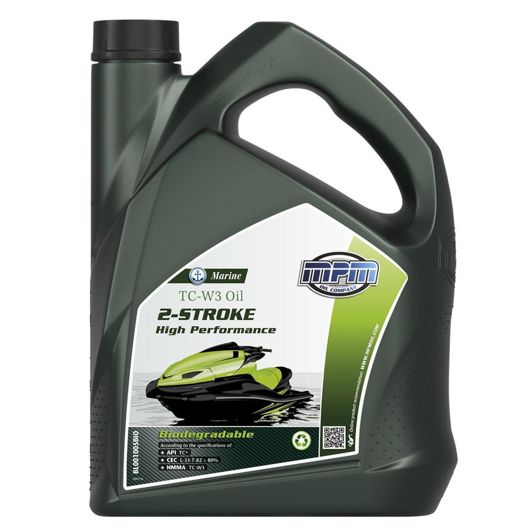 MPM Marine TC-W3 2-Stroke High Performance Biodegradable Oil - 5 Litre - 4Boats