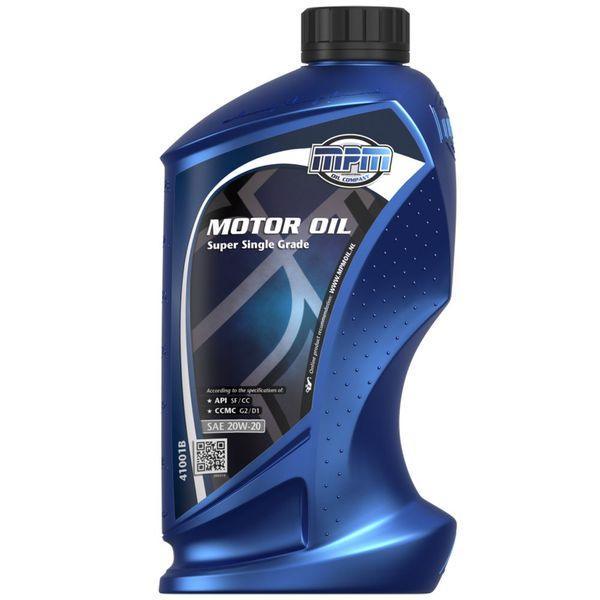 MPM Motor Oil SAE 20W-20 Super Single Grade Oil - 1 Litre - 4Boats