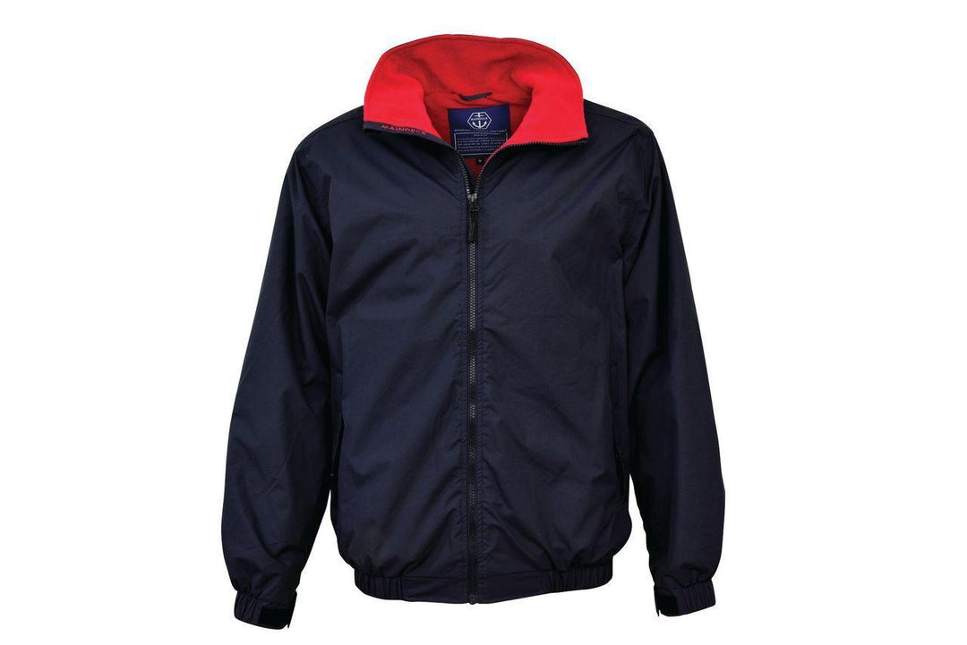 Navy Crew Jacket Red Fleece Size S - 4Boats