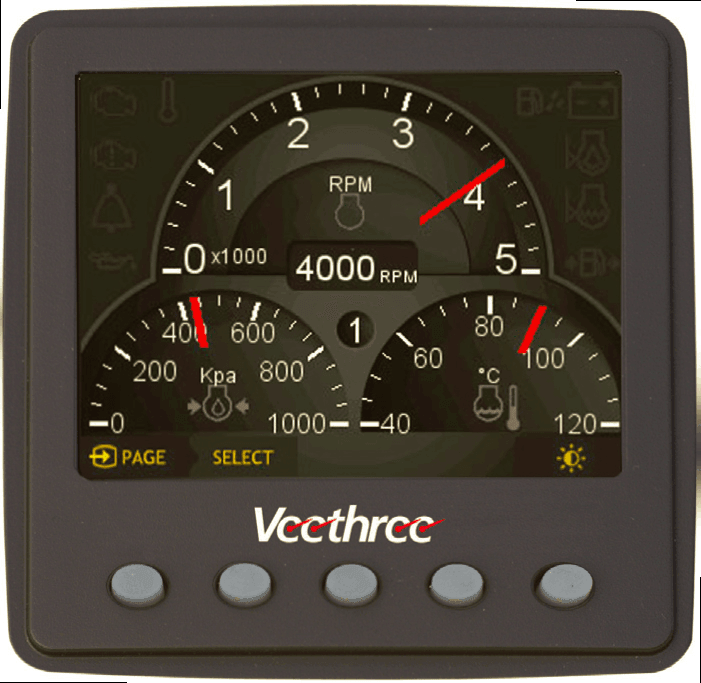 NMEA2000® Universal Engine Gateway / Monitor - 4Boats