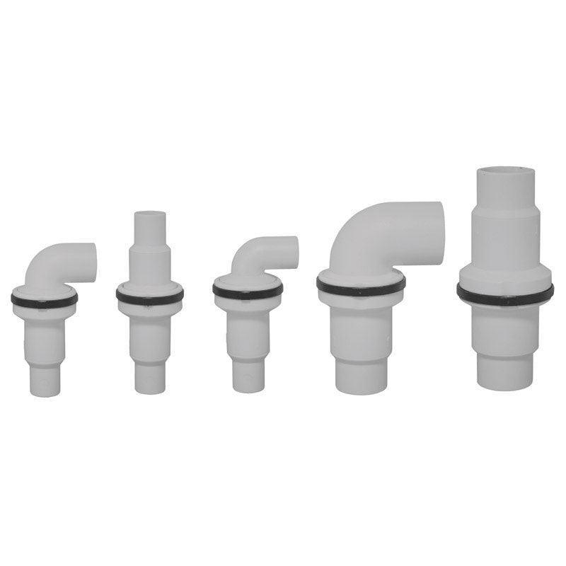 Non-return valve with 1 1/2'' outlet 90ø angle - 4Boats