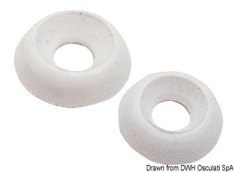 Nylon Under-Screw Washer White 4mm - 4Boats