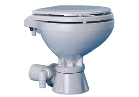 Ocean Electric Silent Toilet Compact Bowl 12/24V - 4Boats