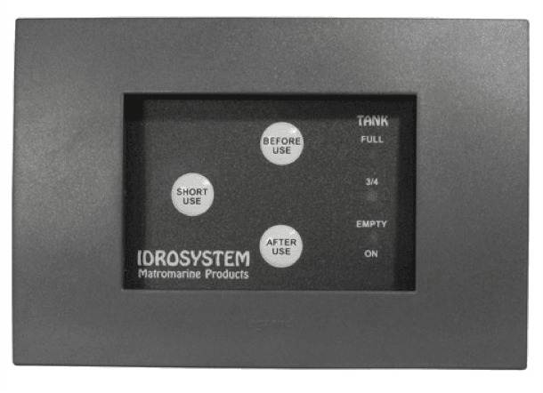 Ocean Toilet Control Panel Silent C/W Level Indicator - 4Boats