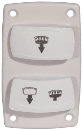 Ocean Toilet Control Panel Silent Rocker Switch - 4Boats