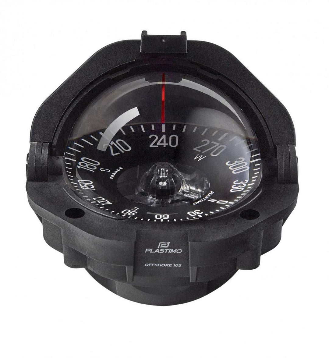 Offshore 105 Compass-Black (Black Flat Card) - 4Boats