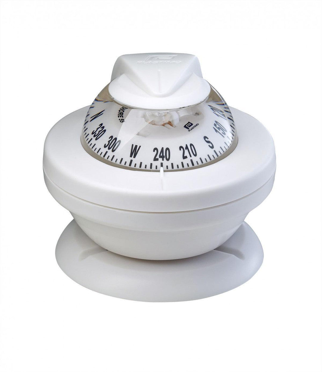 Offshore 55 Compass-White card, white flange - 4Boats