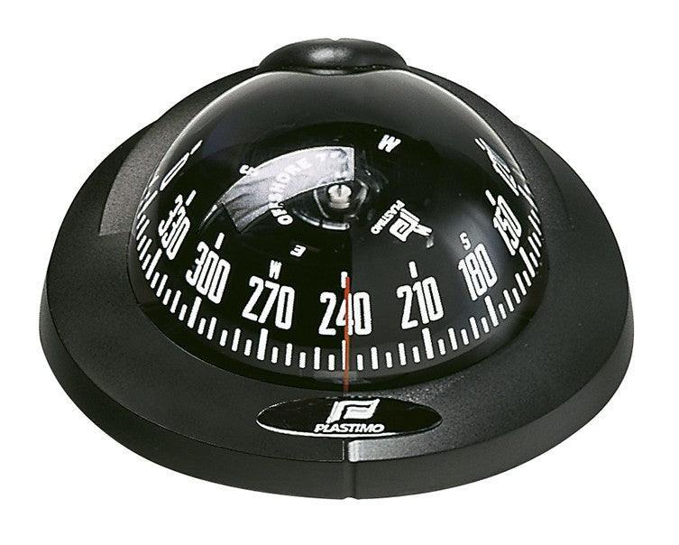 Offshore 75 Compass, Flushmount-Flushmount, horizontal-BLACK (card &amp; flange) - 4Boats